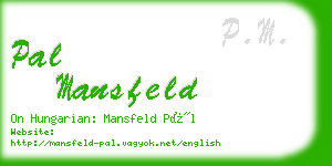 pal mansfeld business card